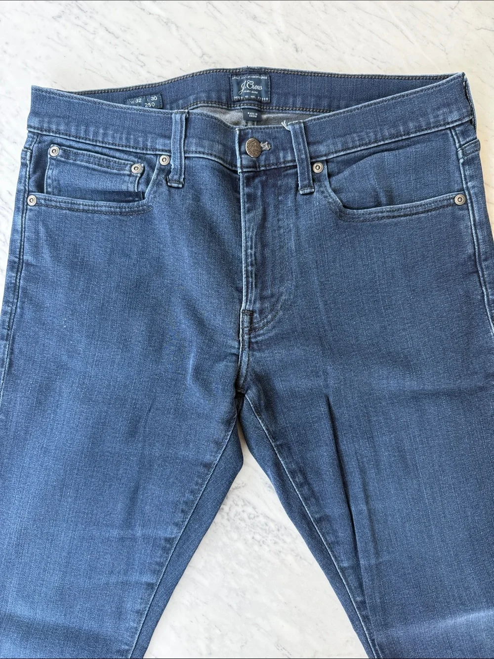 J.Crew Men’s 250 Stretch Slim Tapered Jeans W32 L30